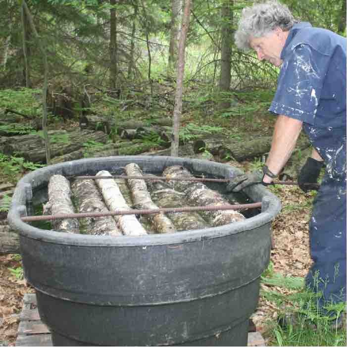 shiitake log soaking tank