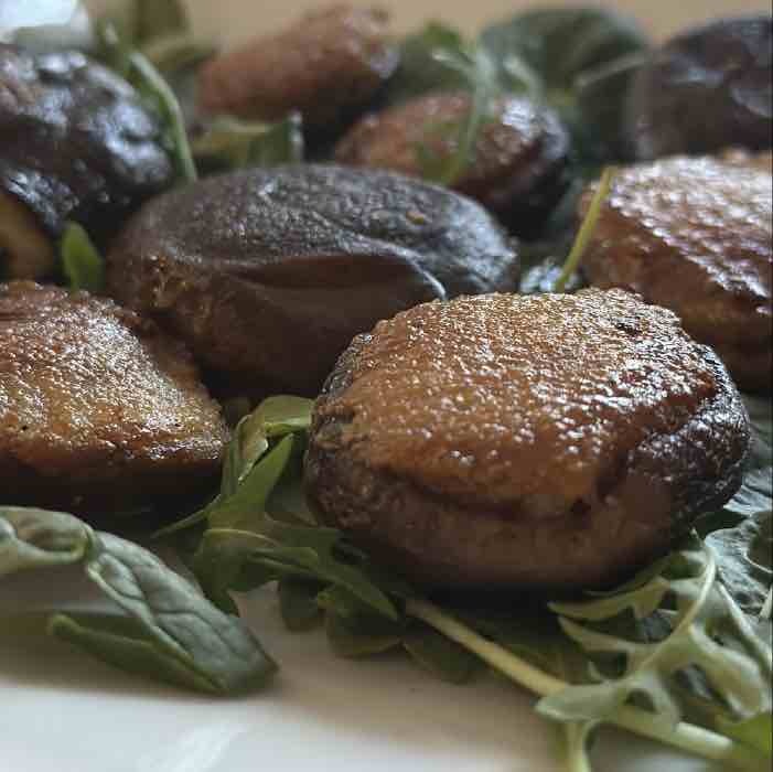 tofu stuffed shiitake mushrooms